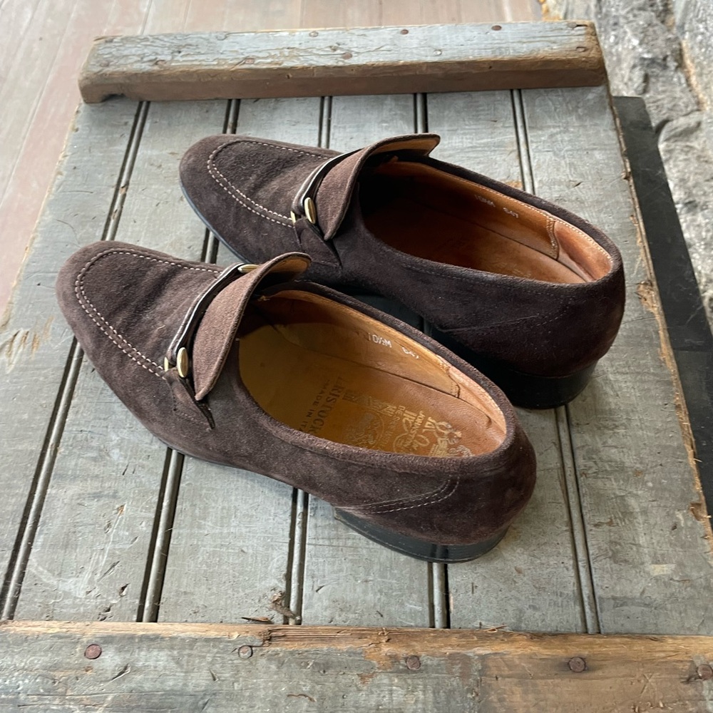 Johnston & Murphy Aristocraft Men's Brown Suede Loafers - Picture 4 of 9